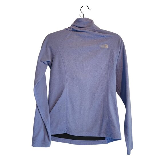 The North Face periwinkle blue quarter-zip fleece womens size S - Picture 2 of 4